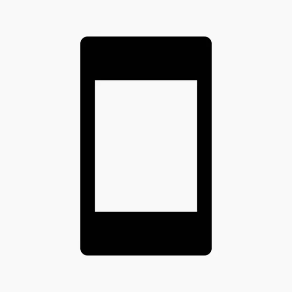 Mobile Phone Icon Portrait Orientation Symbol Locked Orientation Isolated White — Stock Vector