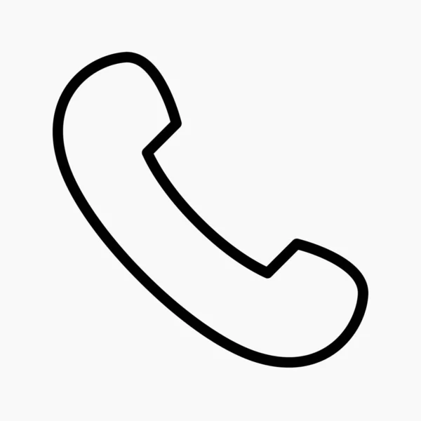 Значок Приемника Лучший Символ Звонков Ответов Звонки Интерфейсе Мобильной Системы — стоковый вектор