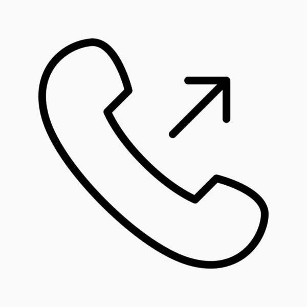 Значок Вихідного Дзвінка Елементи Інтерфейсу Користувача — стоковий вектор