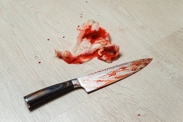 Криминальный Нож Крови — стоковое фото