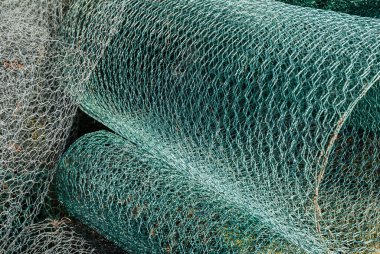 Tavuk kablosu ruloları arka plan.