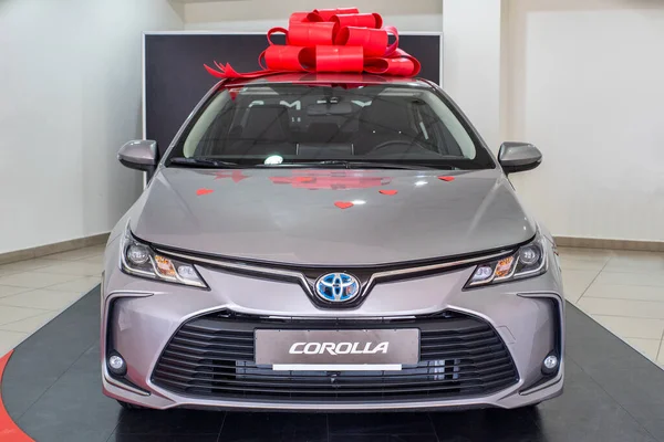 Uzhhorod Ukraina Mars 2021 Grå Bil Japanska Märket Toyota Corolla — Stockfoto