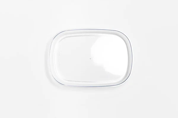 Glass Food Container Lid Isolated White Background High Resolution Photo — 스톡 사진