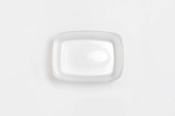 Plastic Food Container Isolated White Background Storage Container High Resolution — Fotografia de Stock