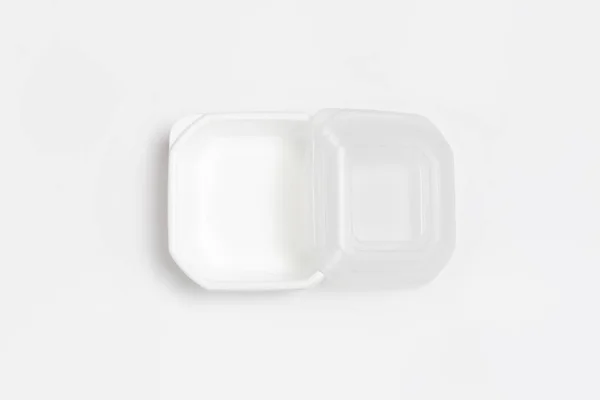 Plastic Food Container Lid Isolated White Background Storage Container High — Stock Photo, Image