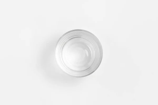 Beyaz Arka Planda Izole Edilmiş Cam Yemek Kabı Depolama Konteynırı — Stok fotoğraf