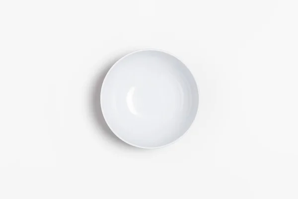 Contenitore Alimentare Ceramica Mock Isolato Sfondo Bianco Ciotola Profonda Foto — Foto Stock