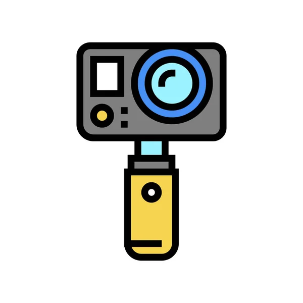 Υποβρύχια εικονογράφηση διάνυσμα εικονίδιο κάμερα χρώμα βίντεο — Διανυσματικό Αρχείο