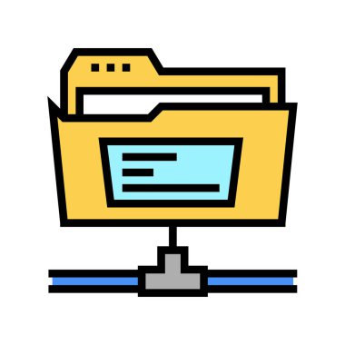 sftp dizin renk vektör illüstrasyon işareti