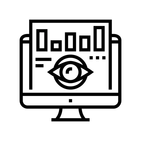 Εικονίδιο διανυσματική απεικόνιση εικονίδιο της αγοράς όρασης — Διανυσματικό Αρχείο