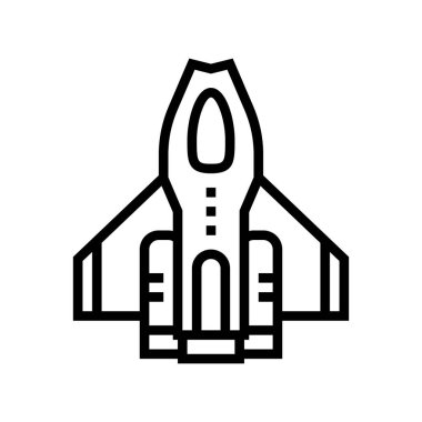 Fantastik uçak ineği çizgisi ikon vektör çizimi