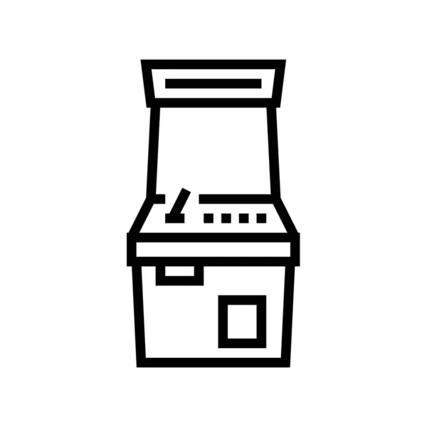 Spielautomat Aussenseiter Linie Symbol Vektor Illustration — Stockvektor