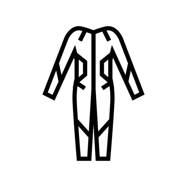 Traje de baño línea icono vector ilustración signo — Vector de stock