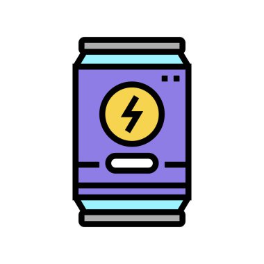 Enerji içeceği renk ikonu vektör illüstrasyon işareti