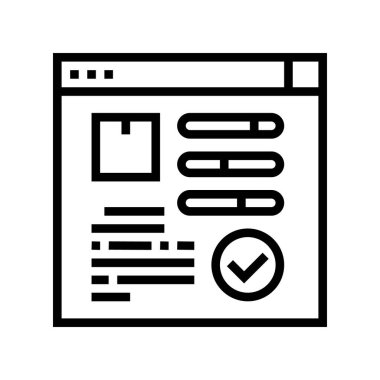 çevrimiçi sıra takip çizgisi vektör illüstrasyonu