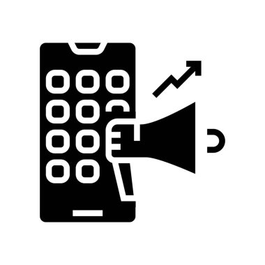 Hoparlör sosyal sayfa sembol vektör illüstrasyonunu tanıt