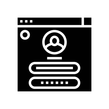 kullanıcı tanımlama sembolü vektör illüstrasyon işareti