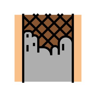 beton katman yol rengi vektör illüstrasyonu