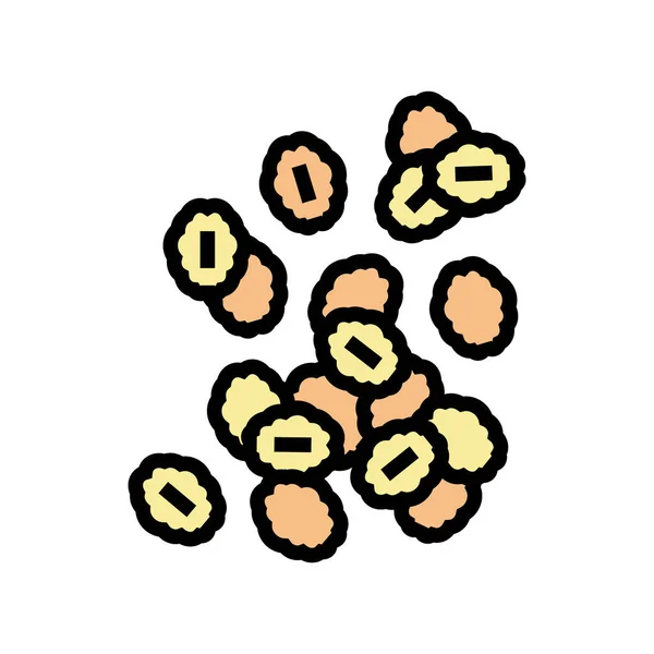 Grain avoine couleur icône vectoriel illustration — Image vectorielle