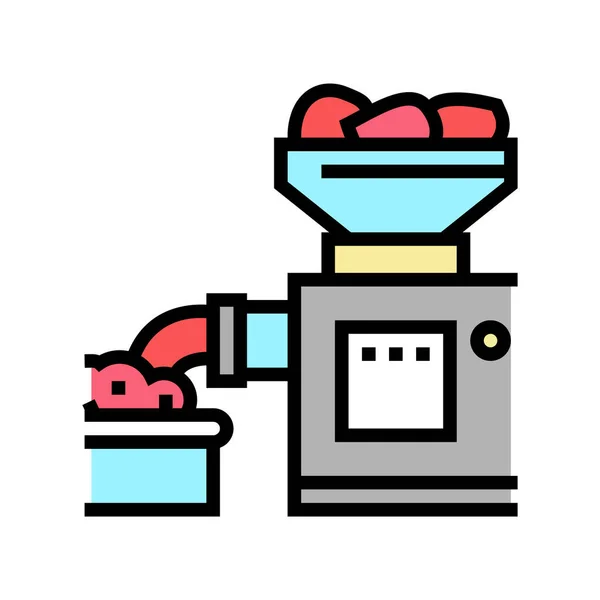 食肉装置のカラーアイコンのベクトル図 — ストックベクタ