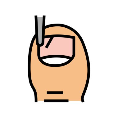 cerrahi müdahale tıbbi terapi renk ikonu çizimi