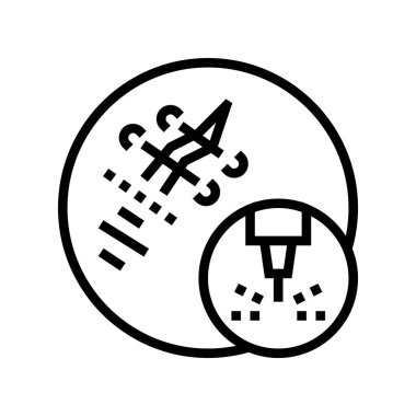 yara izi silme lazer çizgisi vektör çizimi