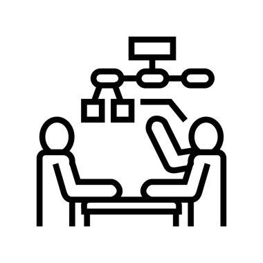 iş sipariş sunum satırı vektör illüstrasyonu