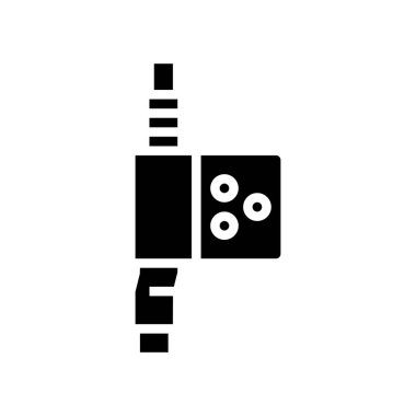 Kısmi lazer sembolü vektör illüstrasyonu