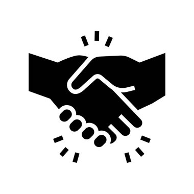 El sıkışma selamlama sembolü vektör illüstrasyonuName