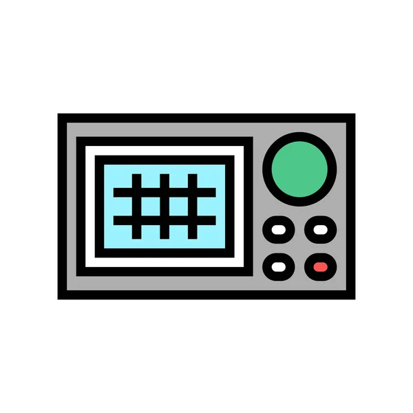 Navigationssystem färg ikon vektor illustration — Stock vektor