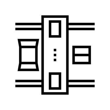 kapalı kutu satırı simge çizimi için makine