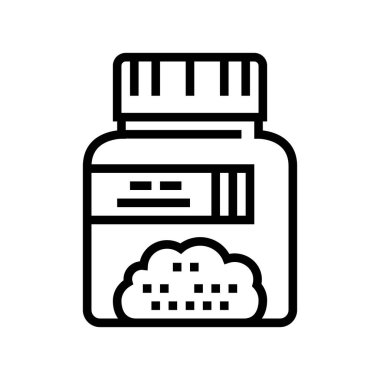 zemin analiz çizgisi ikon vektör illüstrasyonu