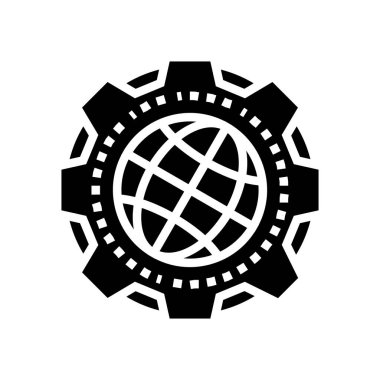 Toprak jeolojisi araştırma sembolü vektör illüstrasyonu