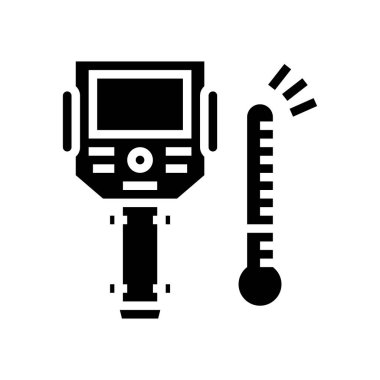 termal görüntüleyici simge vektör illüstrasyonu