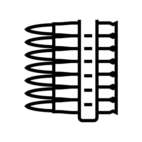 Kugel Clip Linie Symbol Vektor Illustration — Stockvektor
