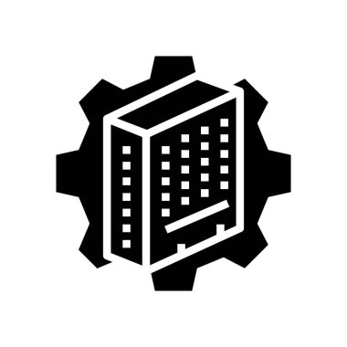 glyph simge vektör çizimi oluşturuluyor