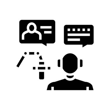 Davetli radyo sembolü vektör illüstrasyonu