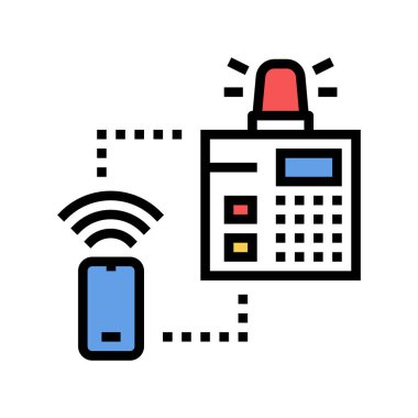 güvenlik sistemi ana panel renk vektör illüstrasyonuName