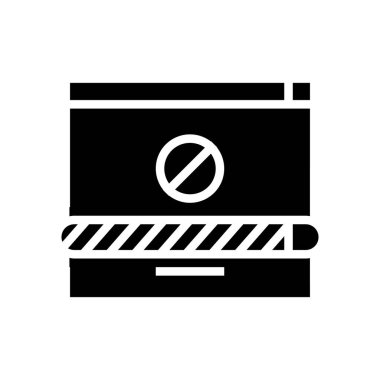 bağlantısız indirme simgesi vektör illüstrasyonu