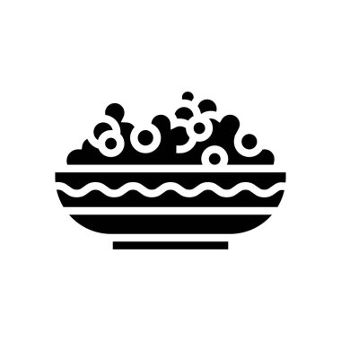 tabak bezelye sembolü vektör illüstrasyonu