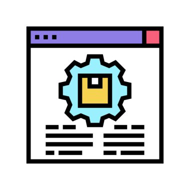 çalışma süreci gözden geçirme renk vektör çizimi