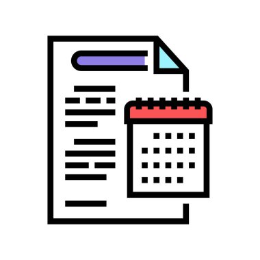 yıllık rapor rengi vektör illüstrasyonuName