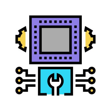 mühendislik sistemi renk vektör illüstrasyonu