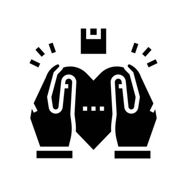 glyph ikon vektör illüstrasyonu gibi