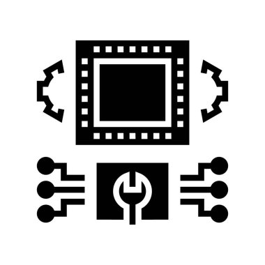 Mühendislik sistemi sembolü vektör çizimi