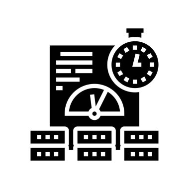 performans sistemi simgesi vektör illüstrasyonu