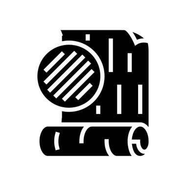 tekstil duvar kağıdı sembolü vektör illüstrasyonu