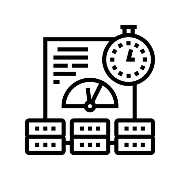 Ilustracja ikony wektora systemu wydajności — Wektor stockowy