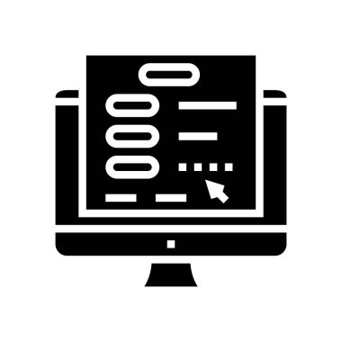 çevrimiçi kimlik doğrulama sembolü vektör illüstrasyon işareti