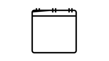 tatil takvimi simgesi canlandırması